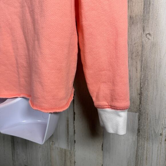Sundry by Evereve Sweatshirt 2 | Peach White | Colorblock | NWT | MSRP $78 - Picture 6 of 10